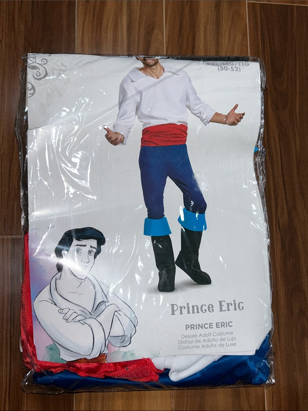 XXL Men’s Disney Prince Eric from the little mermaid Halloween costume